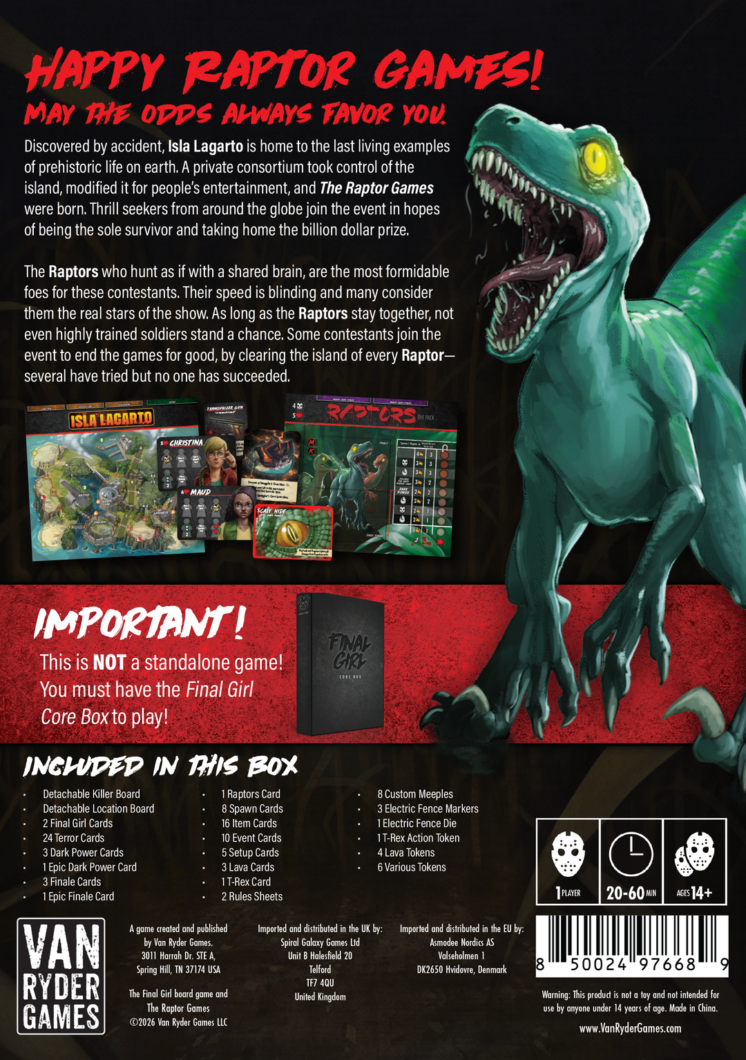 Final Girl: The Raptor Games